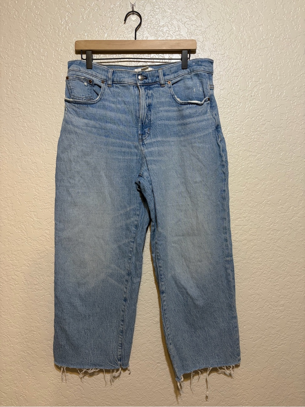Madewell The Perfect Vintage Wide-Leg Crop Jeans – Size 31 - Picture 2 of 9